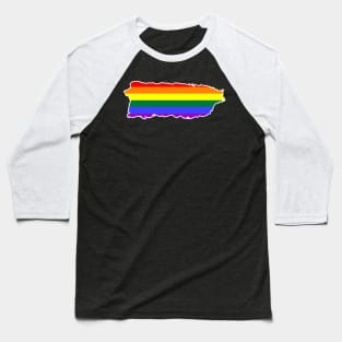 Puerto Rico LGBT Pride Puerto Rican Rainbow Flag Baseball T-Shirt